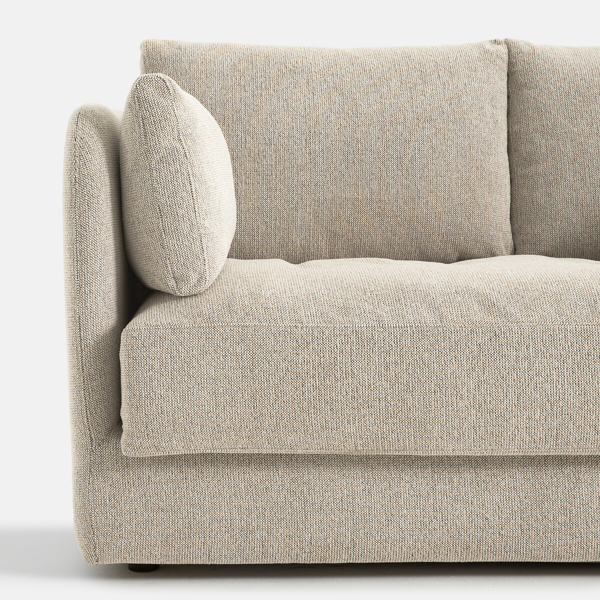 LA REDOUTE INTERIEURS<br>Sofá de 2 lugares, tecido texturizado com pintas, Carmel