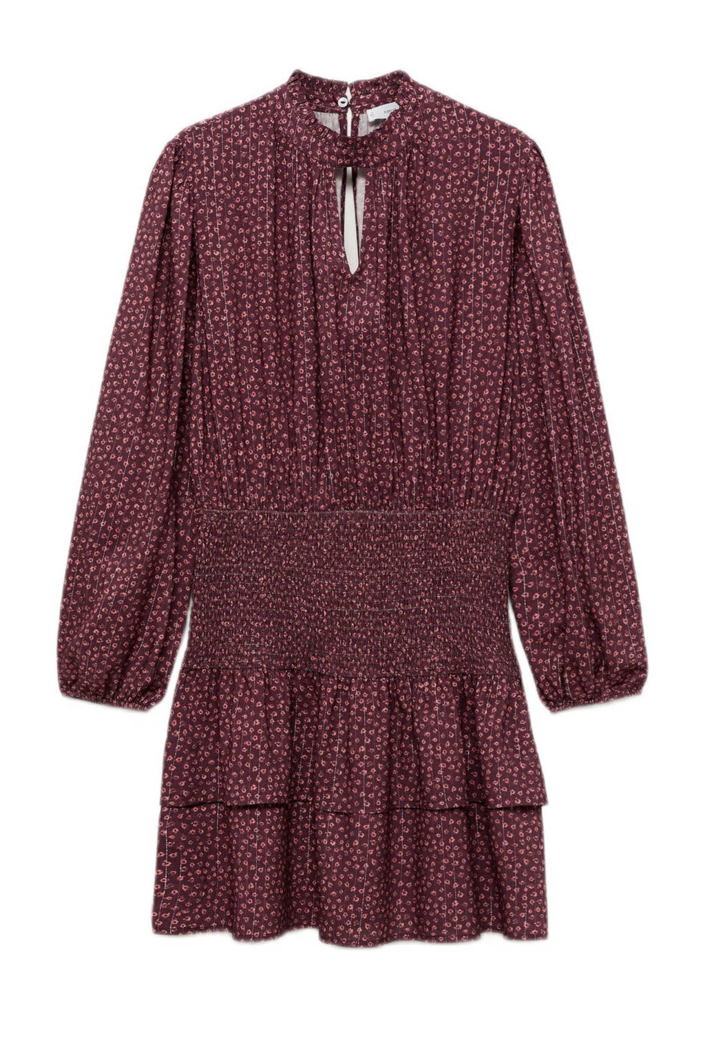 MANGO TEEN midi jurk donkerrood