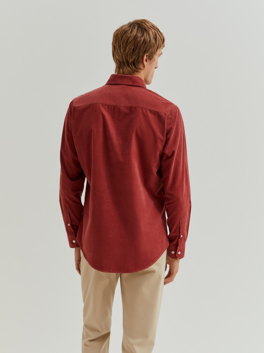 Camisa de bombazine slim fit