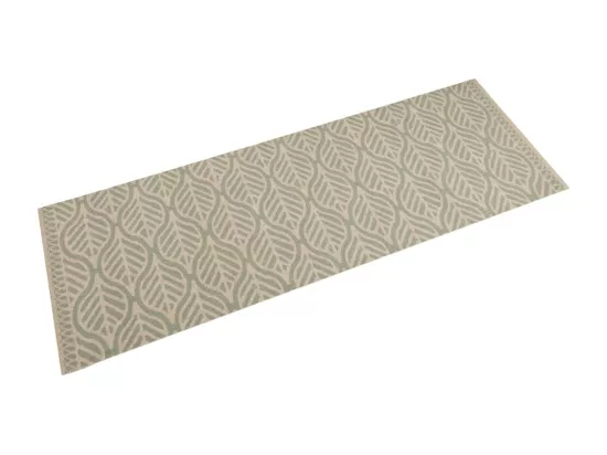 Tapis de cuisine lavable impression feuilles 60x180 cm velours