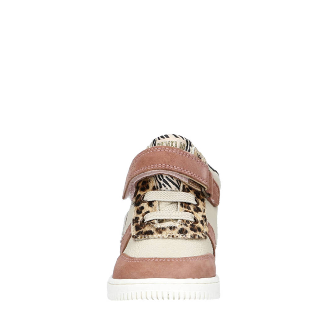 Develab leren sneakers oudroze