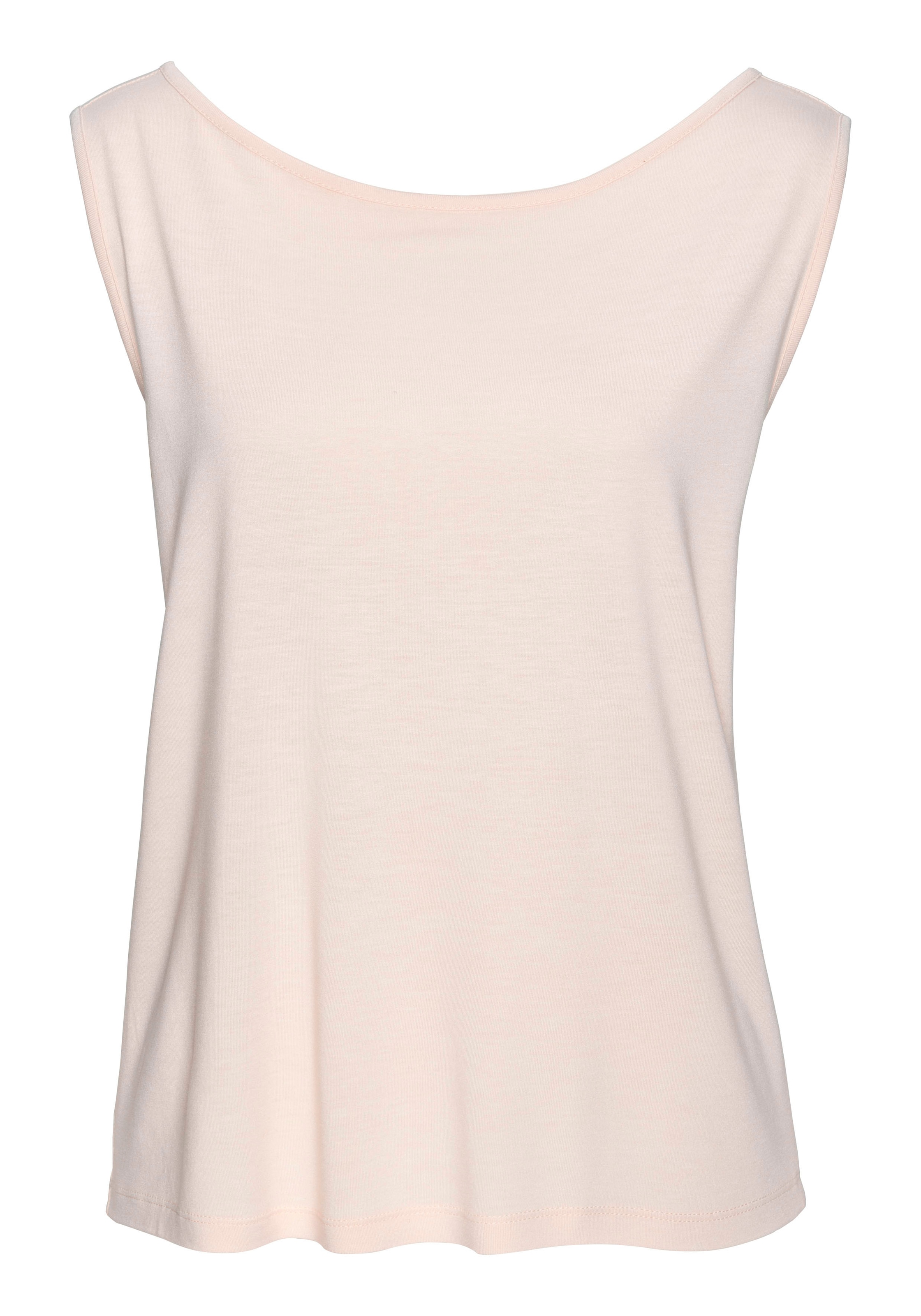 Buffalo Shirttop mit Zierbändern hinten, sommerliches Jerseytop, Basic