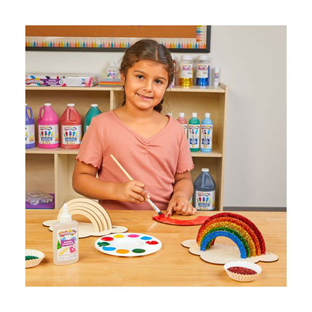 Colorations - Maak en Versier je Eigen Houten Regenboog, Set van 6