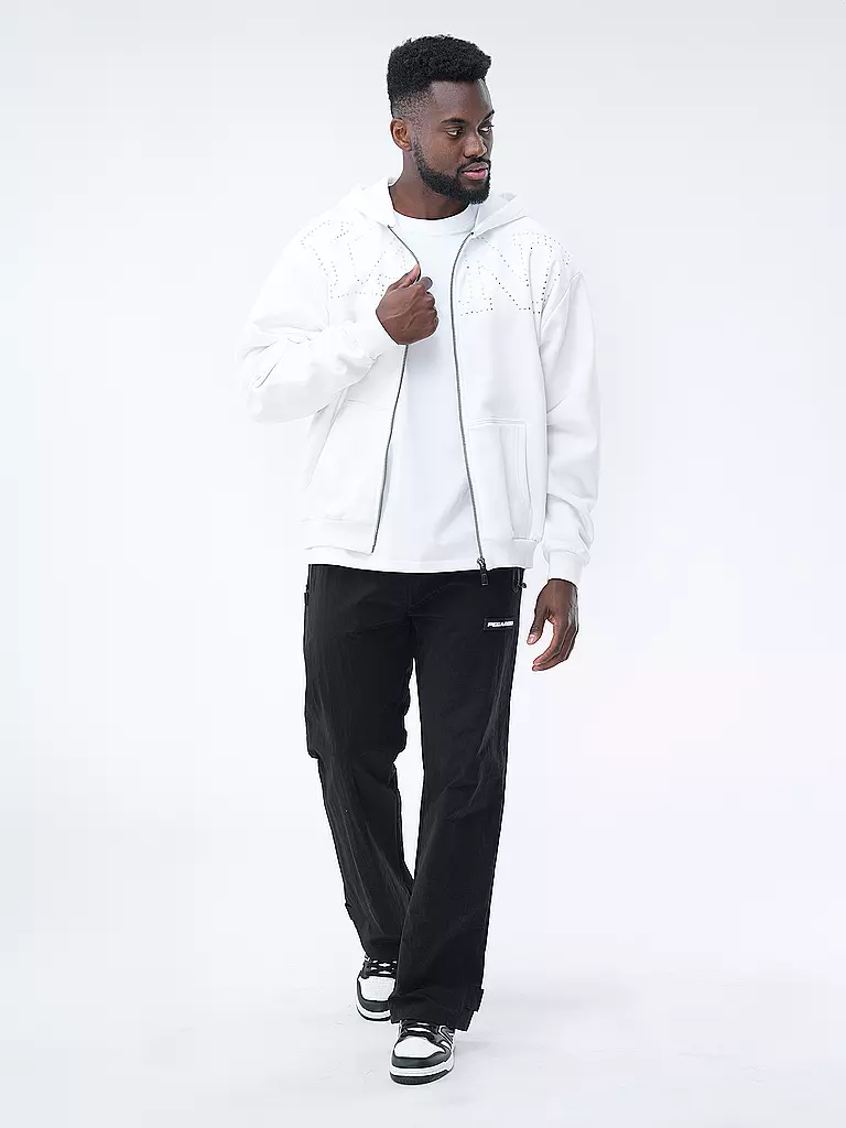 KARL KANI Sweatjacke weiss