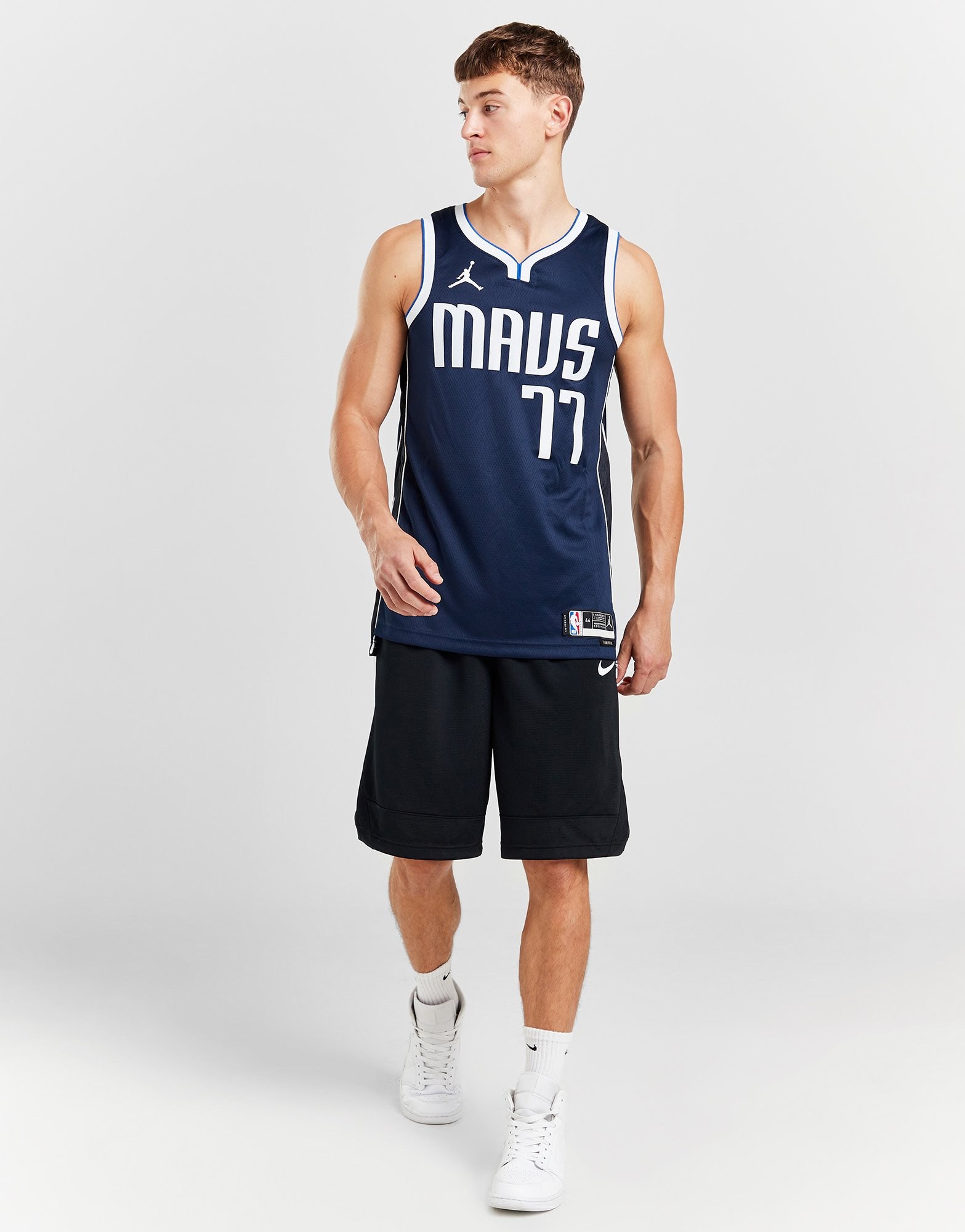Jordan Maillot NBA Dallas Mavericks Doncic #77 Swingman Homme