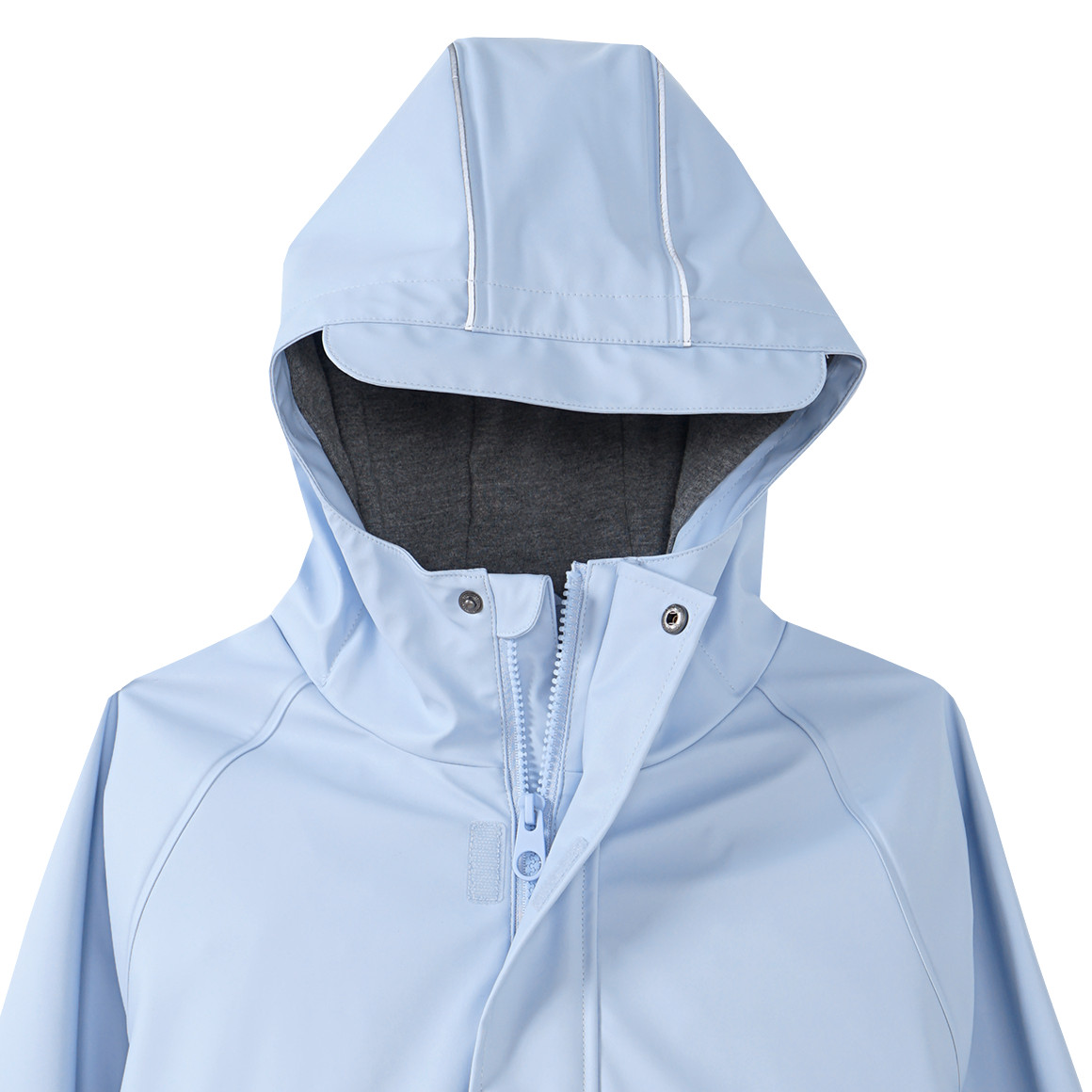 Famy Kinder Regenjacke mit Beschichtung hellblau
