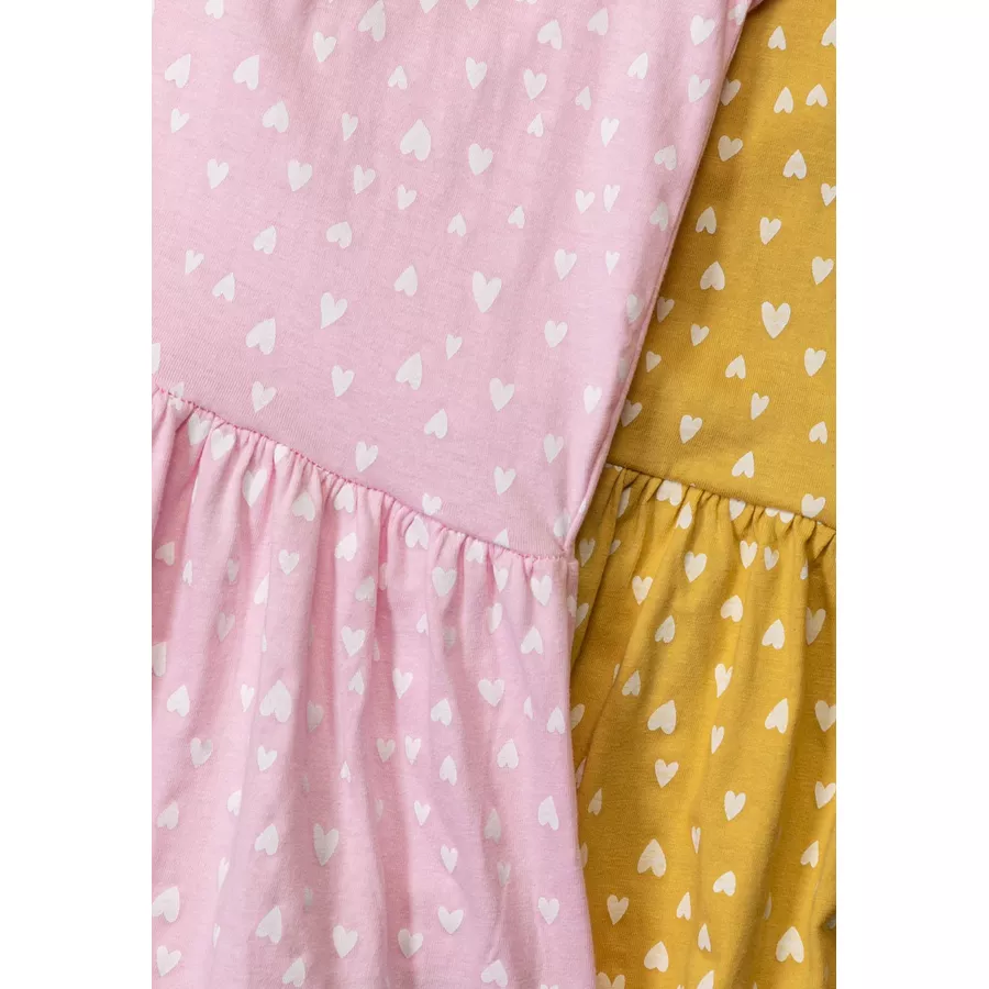 MINOTI 2er-Pack Jerseykleider Senfgelb Gelb