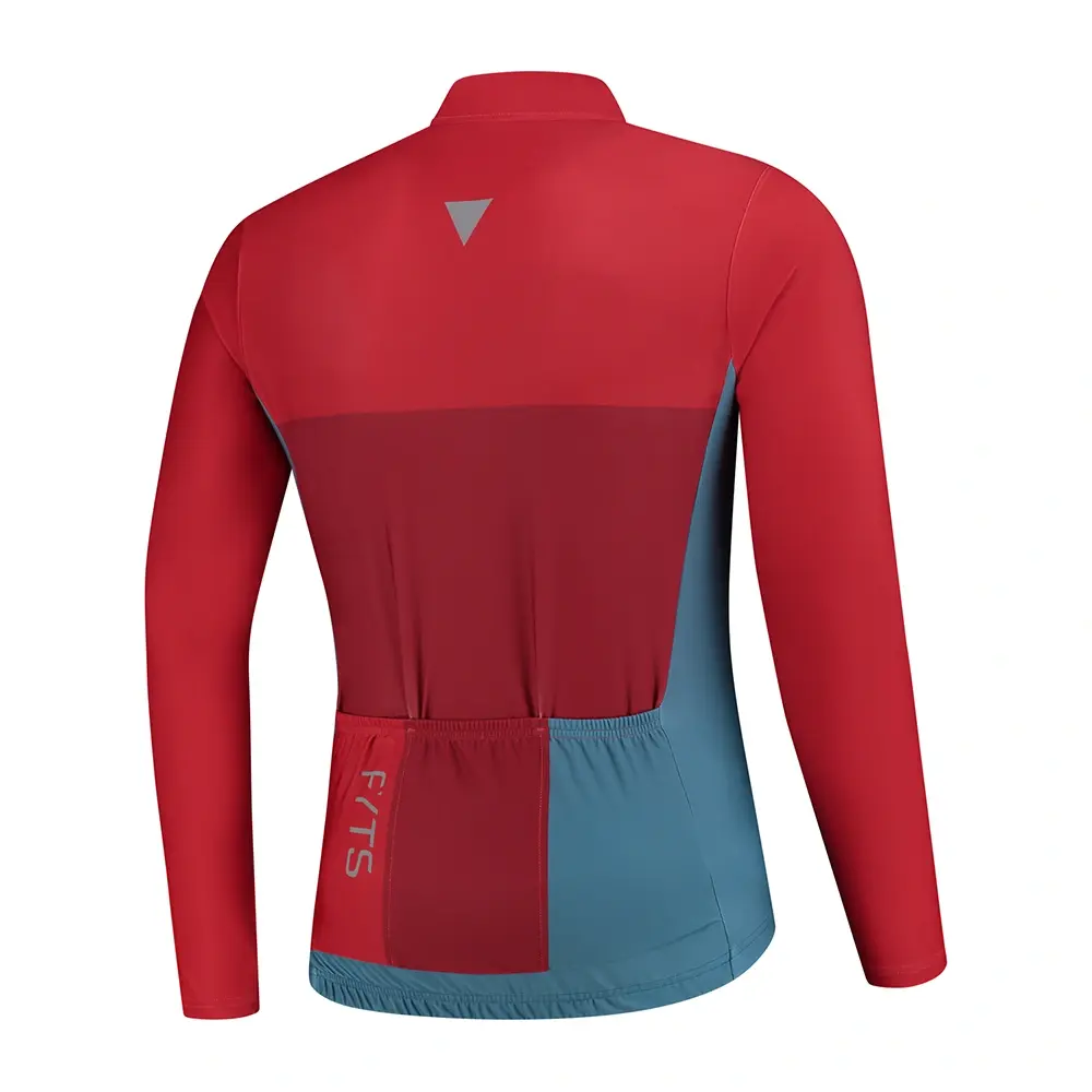FYTS SNL Fietsshirt Lange Mouwen Rood Heren