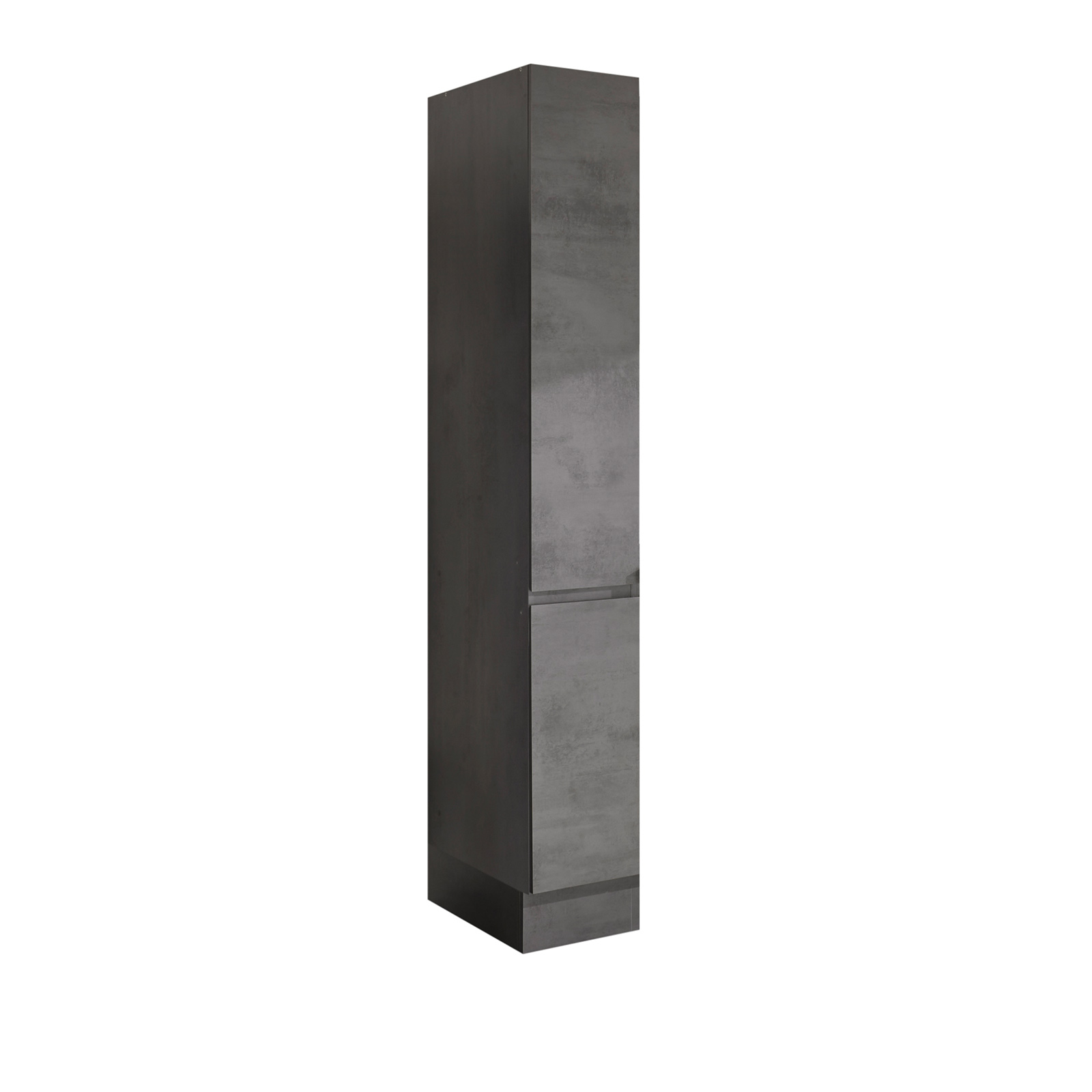 Küchenblock - Chromix anthrazit - Artisan Eiche - mit E-Geräten - 310 cm