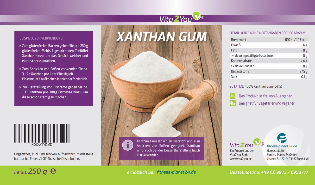 Vita2You Xanthan Gum Pulver