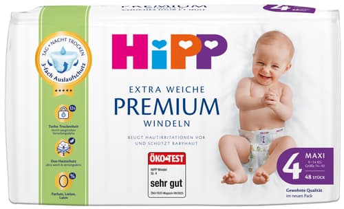 HiPP Extra Weiche Premium Windeln Maxi 4