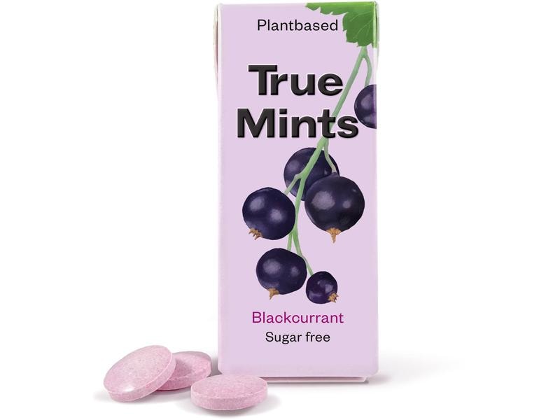 True Gum Bonbons True Mints schwarze Johannisbeere 13 g Minzbonbon mit Johannisbeer-Aroma