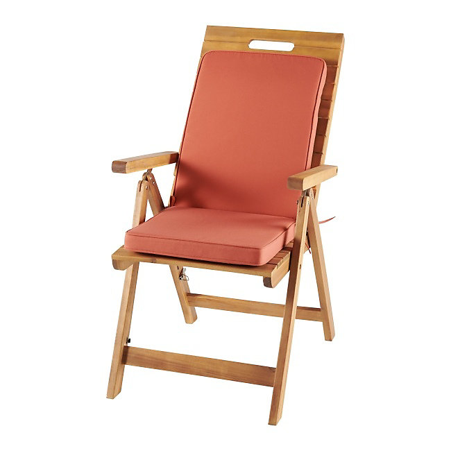 Coussin fauteuil haut GoodHome Tiga mango 40 x 94 cm