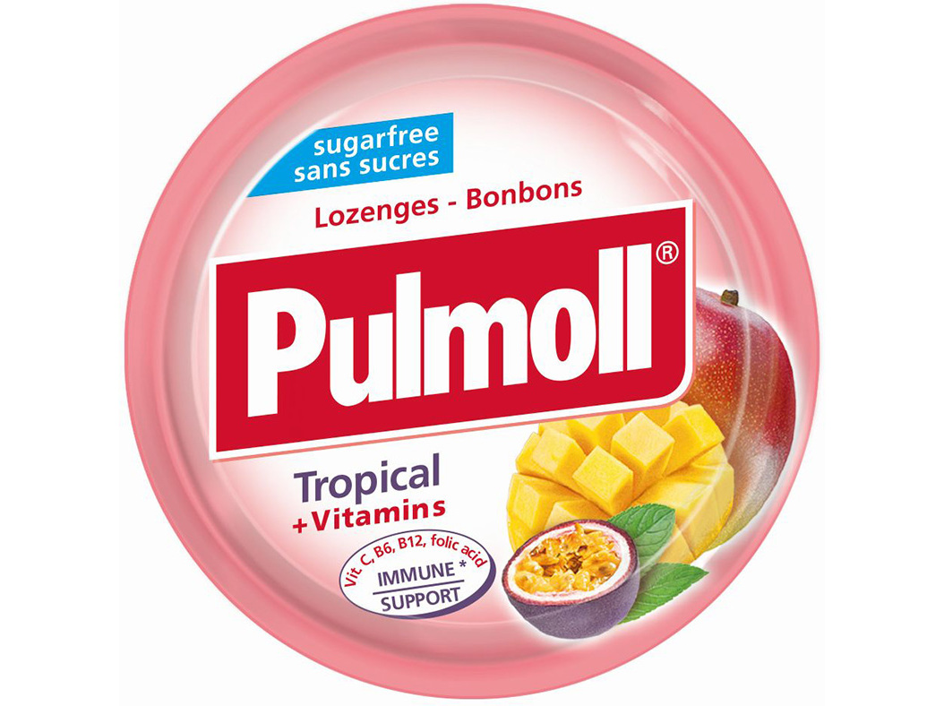 PASTILHAS PULMOLL TROPICAL LATA 45 G