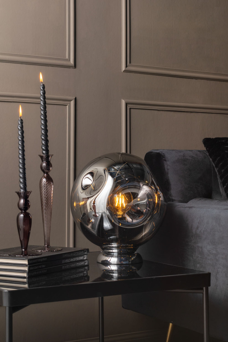 Candle Holder Swirl PT3729BK Black