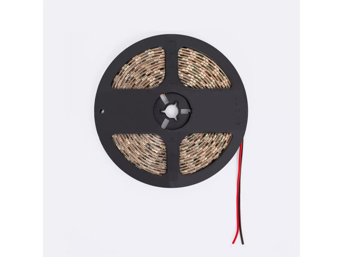 Ruban LED 24V DC Dimmable SMD2835 140 LED/m 5m IP65 Largeur 10mm Coupe tous les 100cm Dim to Warm Seleccionable (Super Cálido - Cálido)