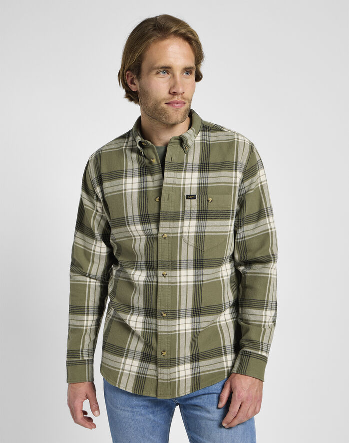 Lee RIVETED SHIRT Grøn