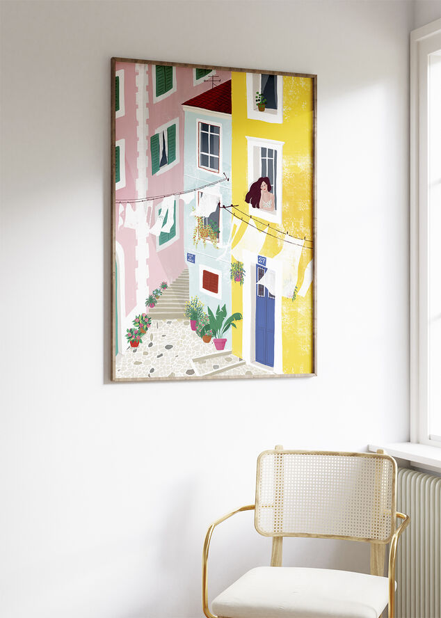 Poster & Frame Maja Tomljanovic - Chillin Flerfarvet