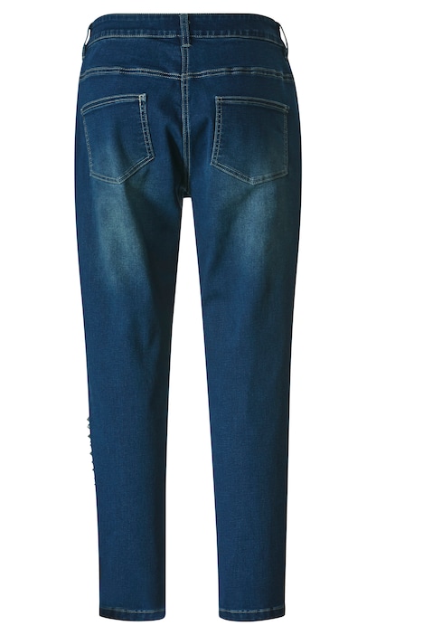 7/8-Jeans, Slim Fit, Ziernieten auf dem linken Bein, 5-Pocket
