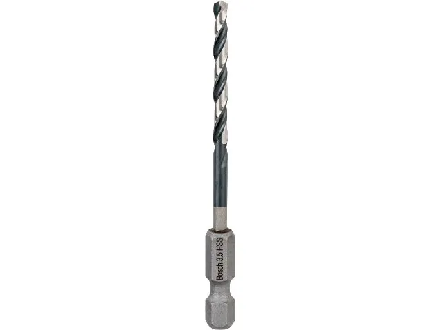 Bosch 2 608 577 051, Boremaskine, Spiralbor, 3,5 mm, 79 mm, Støbejern, Stål, 6,35 mm