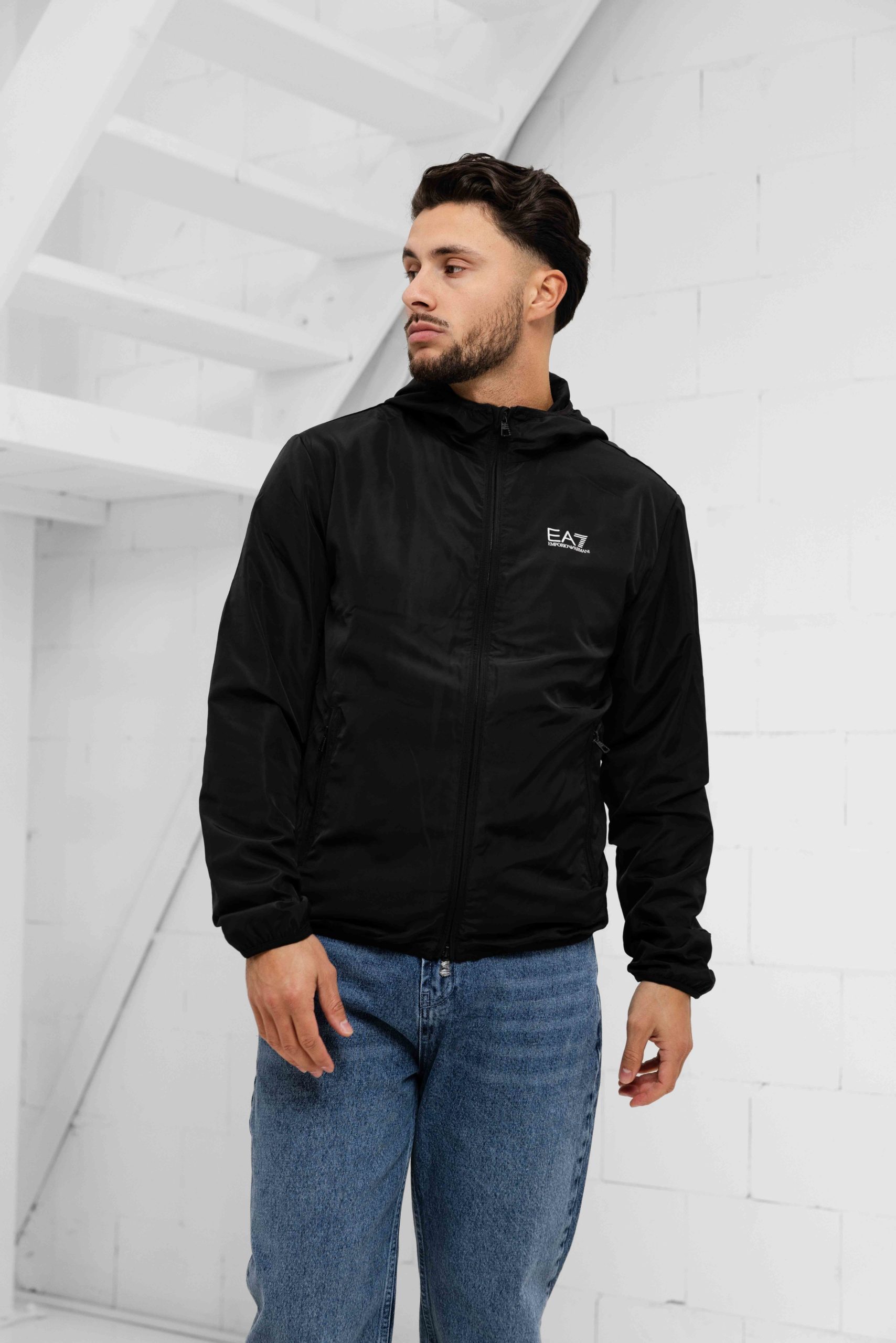 EA7 Emporio Armani 8NPB22 Windbreker Heren Zwart
