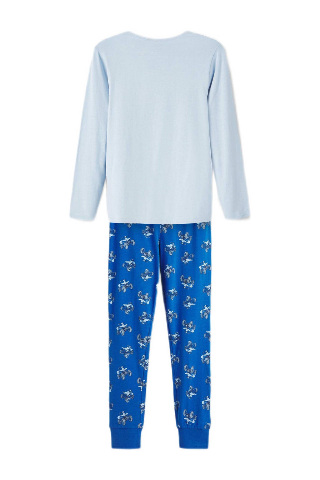NAME IT pyjama NKMNIGHTSET met printopdruk blauw/lichtblauw