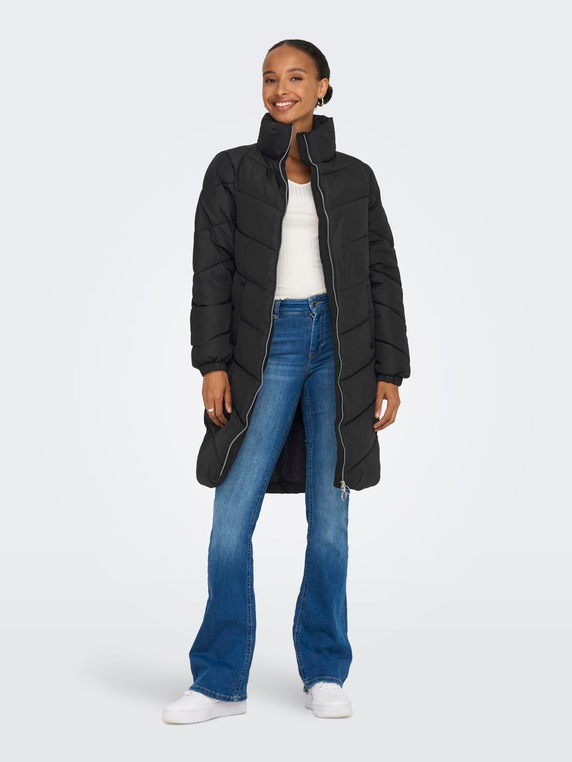 JDYNEWFINNO Steppmantel Black