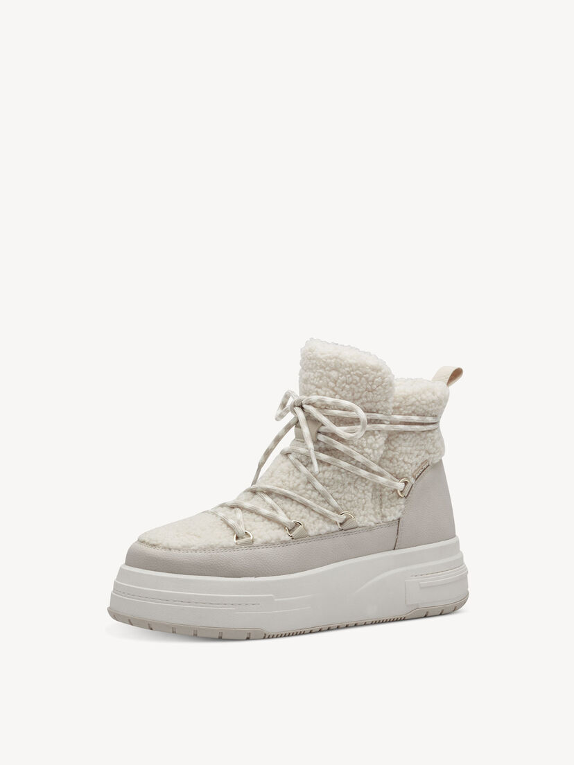 Enkellaarsje - beige warme voering