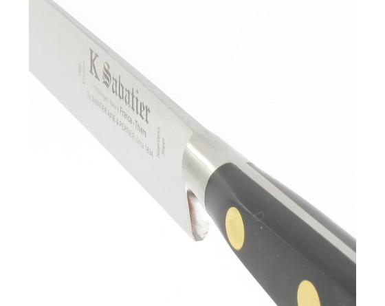 Découper Yatagan 22 CM - Inox - RIVETS ALUMINIUM Couteaux de cuisine professionnel
