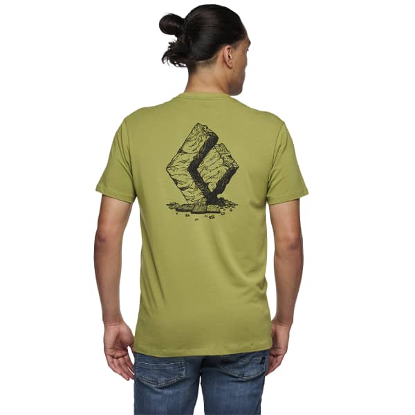 T-shirt BLACK DIAMOND BOULDER SS TEE CAMP GREEN