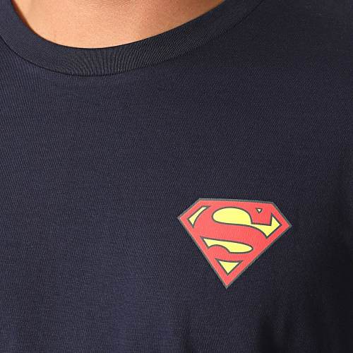 Tee Shirt Manches Longues Original Logo Back Bleu Marine