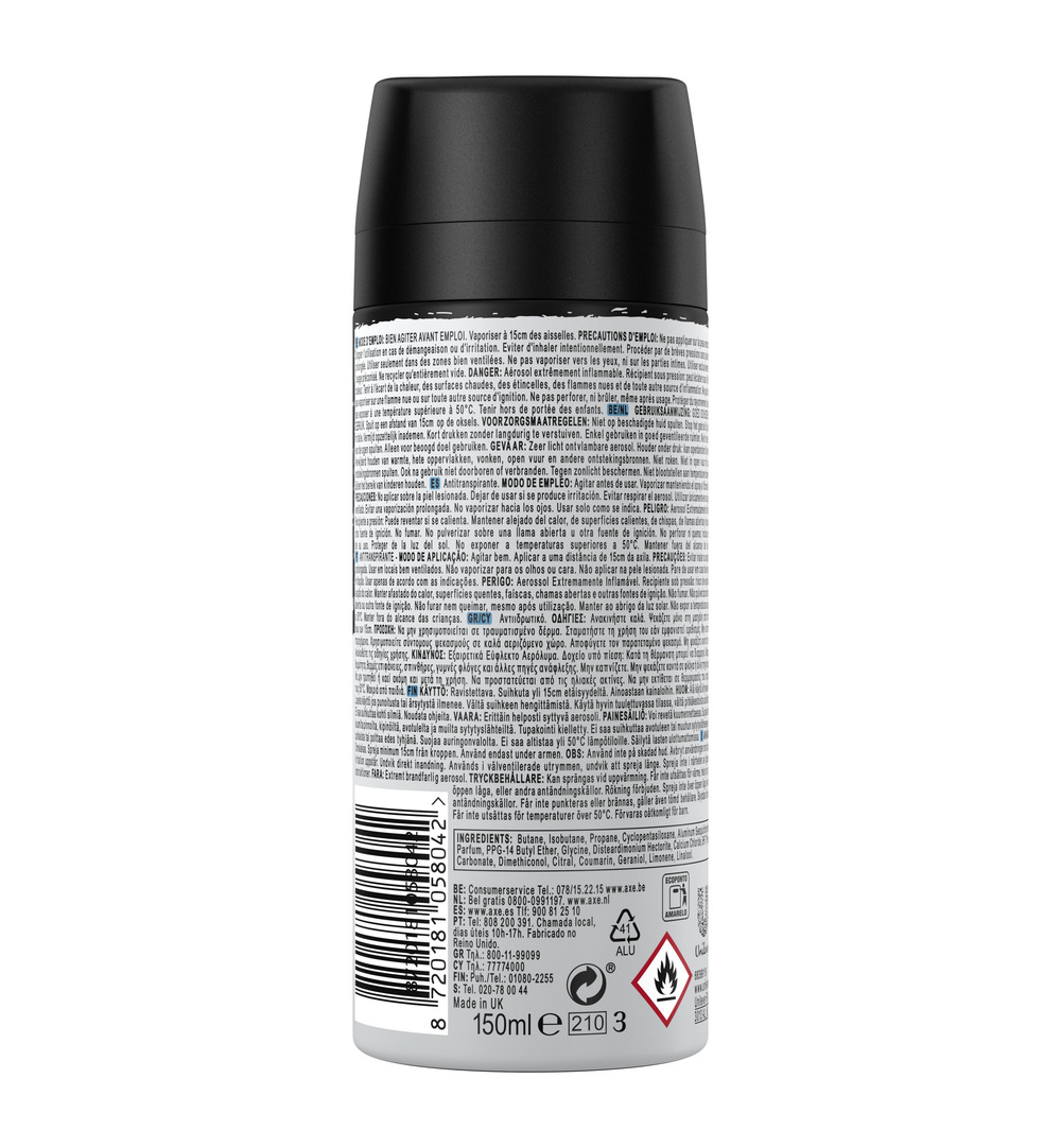 Axe Anti perspirant ice chill (150 ml)