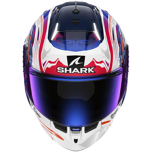 Shark - Casque Skwal i3 Replica Zarco GP France Blanc / Bleu / Rouge / Orange / Brillant