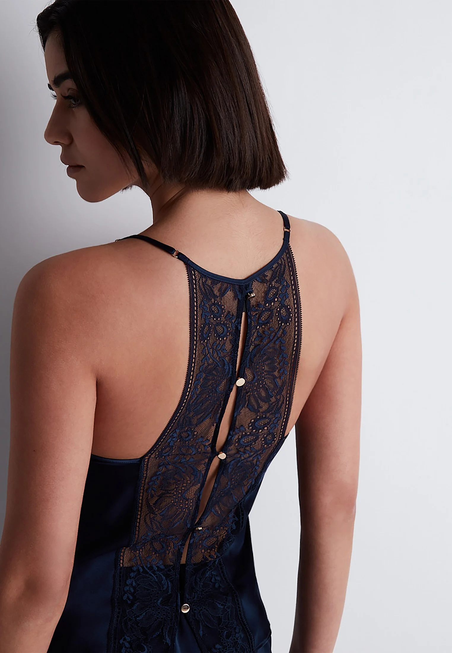 MIDNIGHT WHISPER - Top à fines bretelles | Bleu