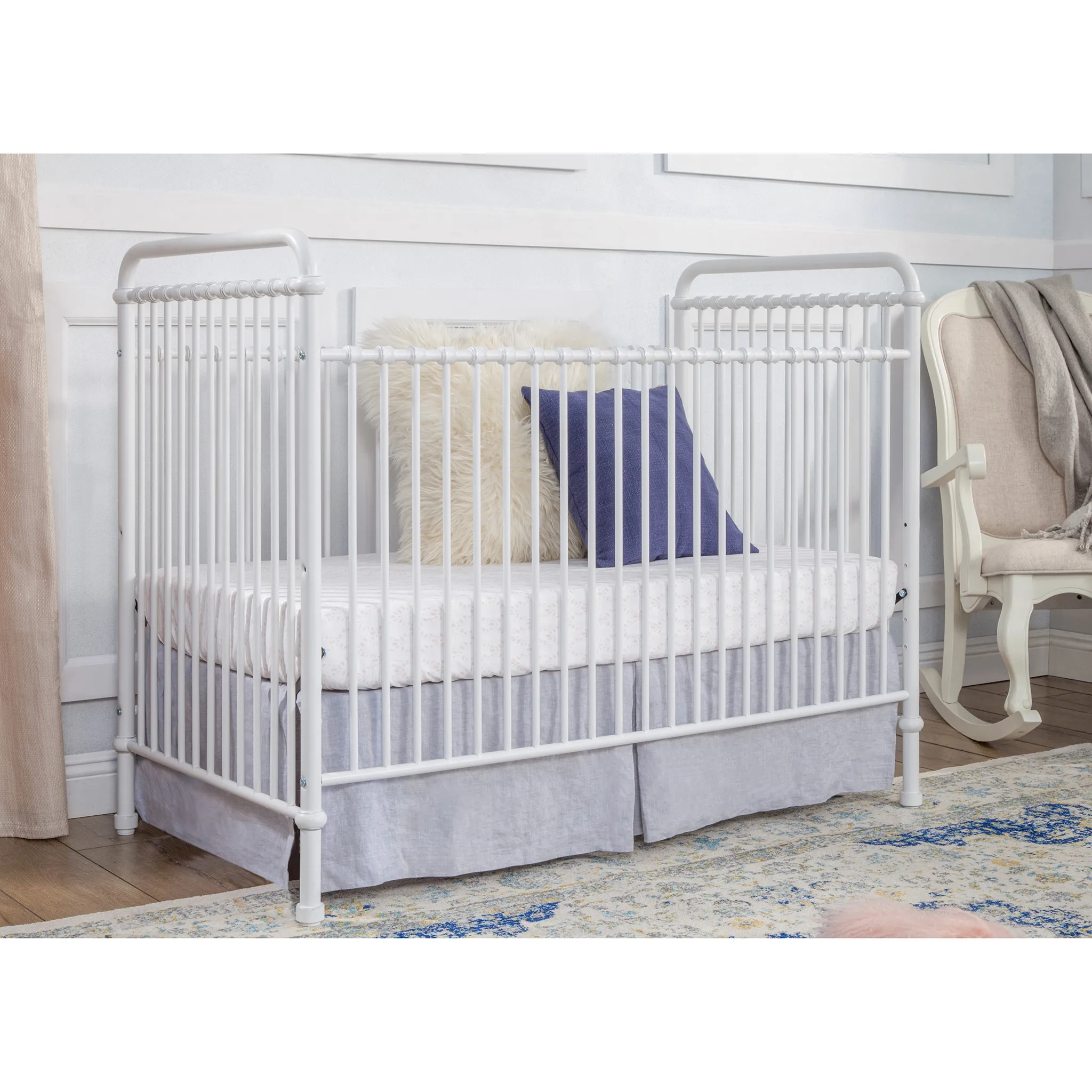 Million Dollar Baby Couchette Évolutive 3 en 1 Abigail - Blanc Lavé