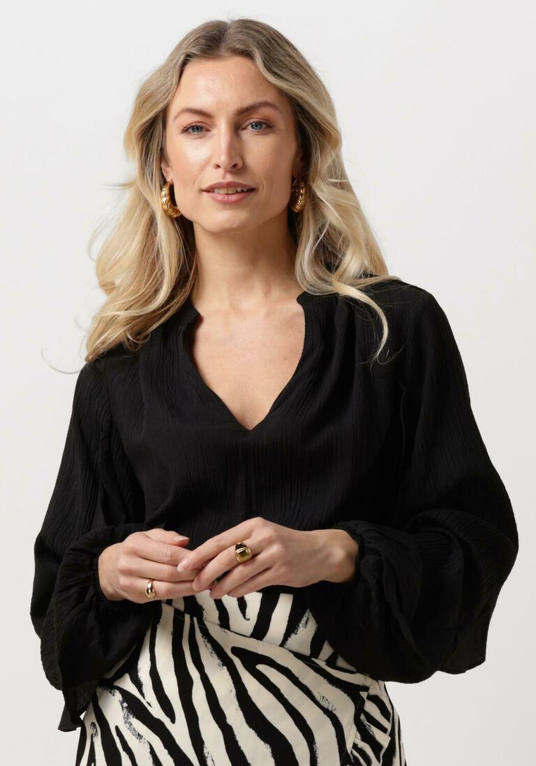 REFINED DEPARTMENT zwarte refined department blouse milaya