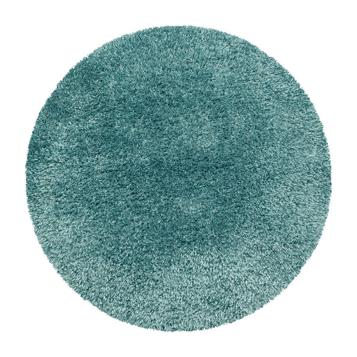 Rond Hoogpolig vloerkleed - Blushy Turquoise | Super zacht