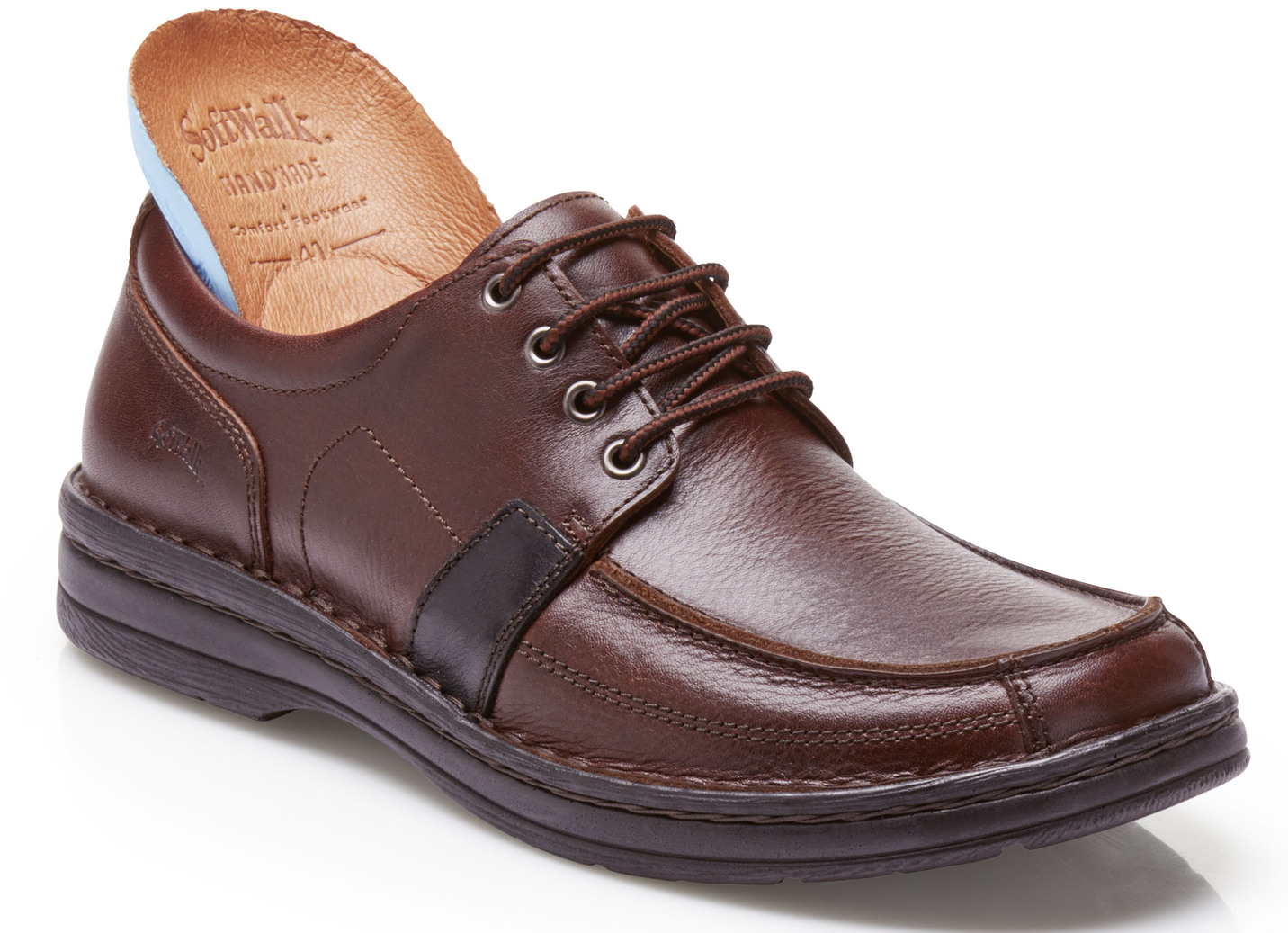 Schnürschuh mit Kontrast-Einsätzen