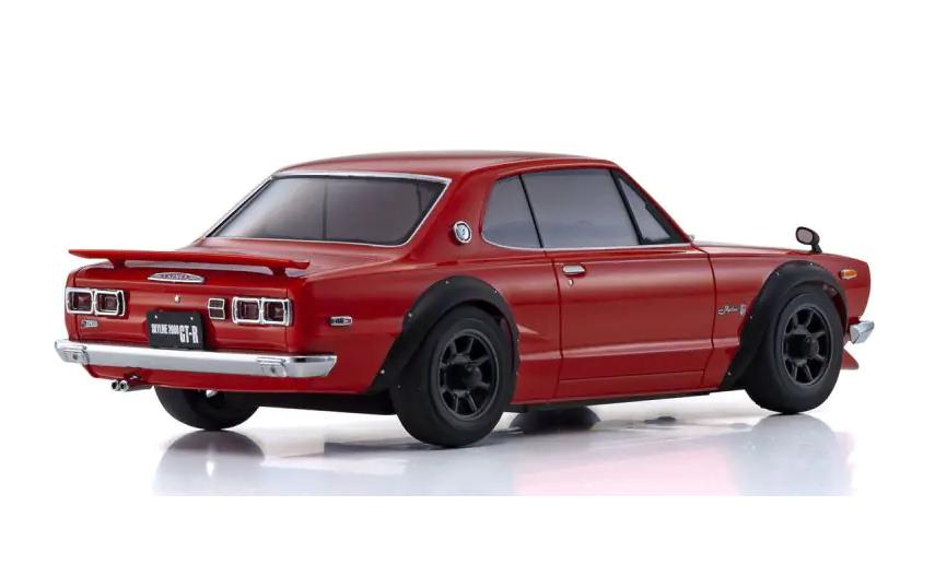 Sportwagen Nissan Skyline 2000 GT-R Rot, ASC MA-020Autoscale Mini-Z Karosserie in limitierter Sonderausführung