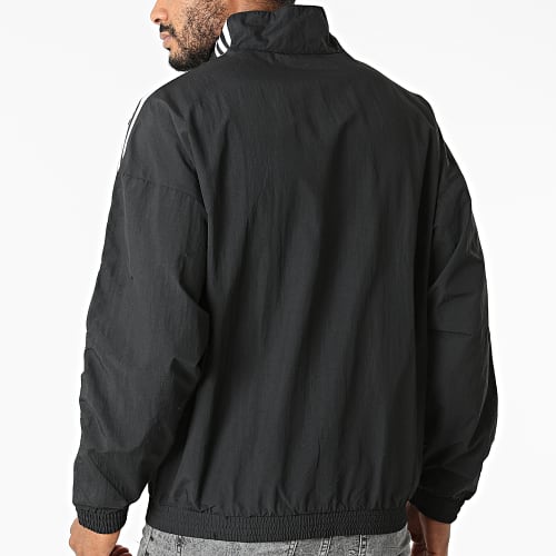 Veste Zippée A Bandes Lock Up H41391 Noir