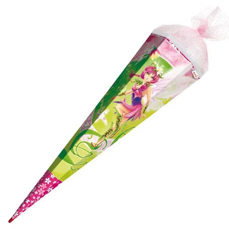 Roth Schultüte 85 cm und Glittereffekten Traumelfe