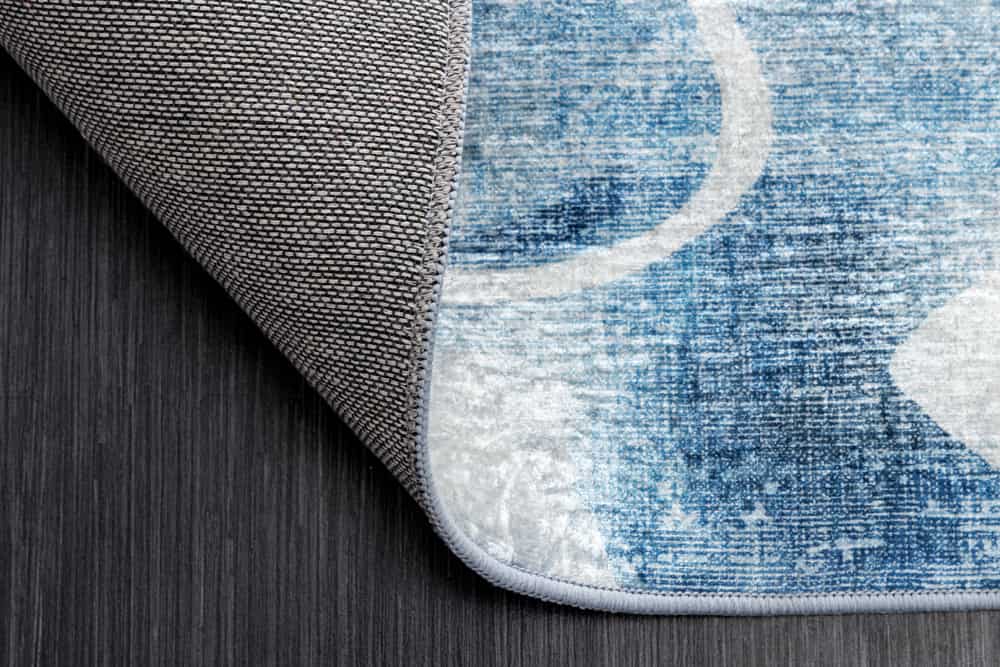 Maritimer Teppich OCEAN 230x160cm blau weiß Flachgewebe Indoor-Teppich