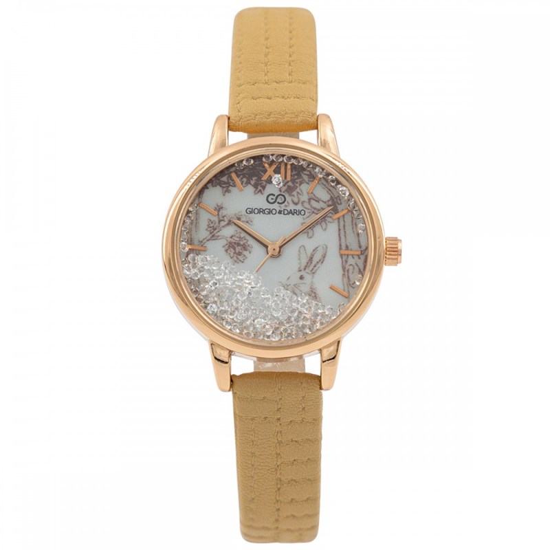Montre Femme GIORGIO bracelet Cuir Marron