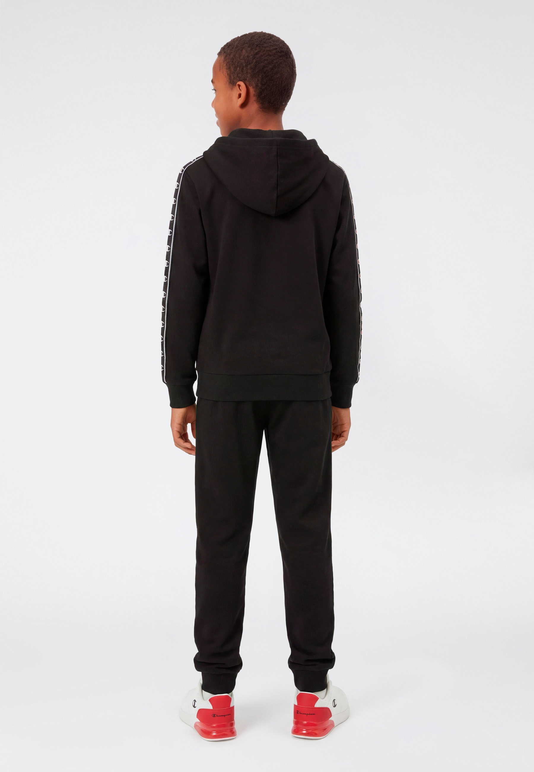 Champion Jogginganzug »Sport inspired Hooded Full Zip sweatsuit« 2 tlg. mit Kapuze, mit durchgehendem Reissverschluss, für Kinder