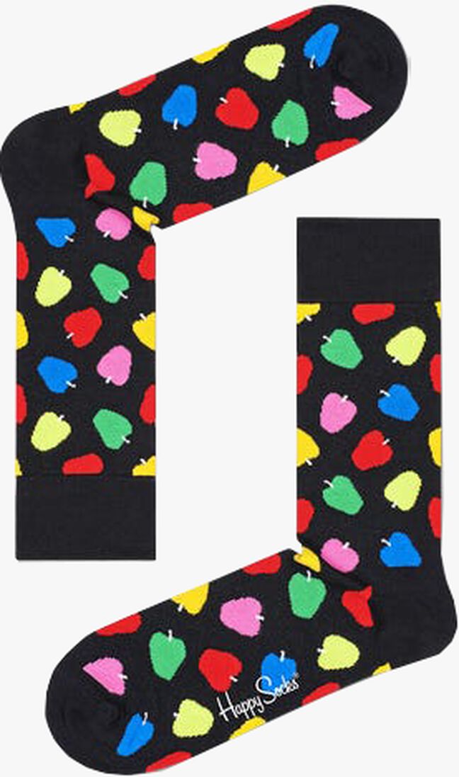HAPPY SOCKS zwarte happy socks sokken apple one
