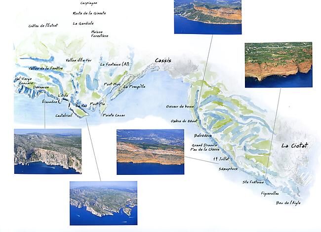 VTOPO - ESCALADE LES CALANQUES MARSEILLE CASSIS LA CIOTAT
