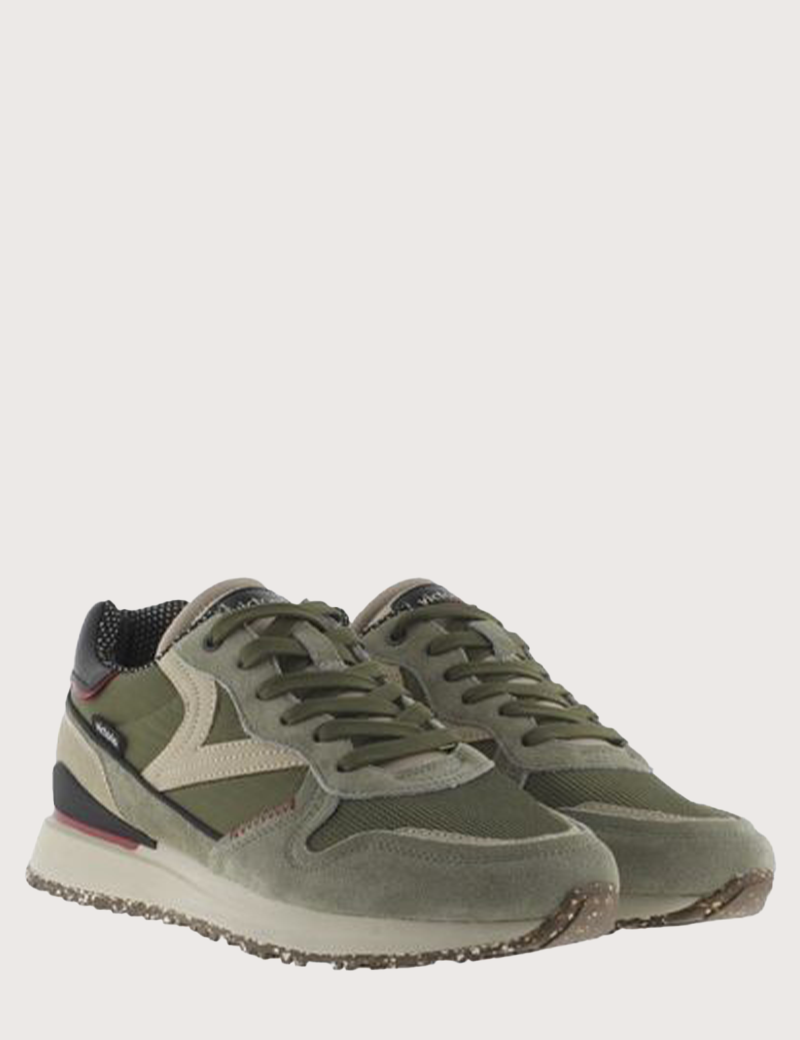 VICTORIA BASKETS HOMME RUNNING LEGGERA TECH NYLON KAKI
