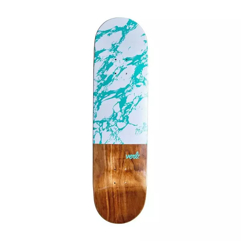 Plateau de skate VERB Marble Dip Blanc 8.25
