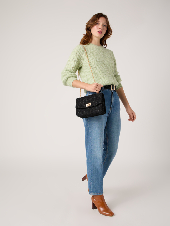 Pull en maille col rond