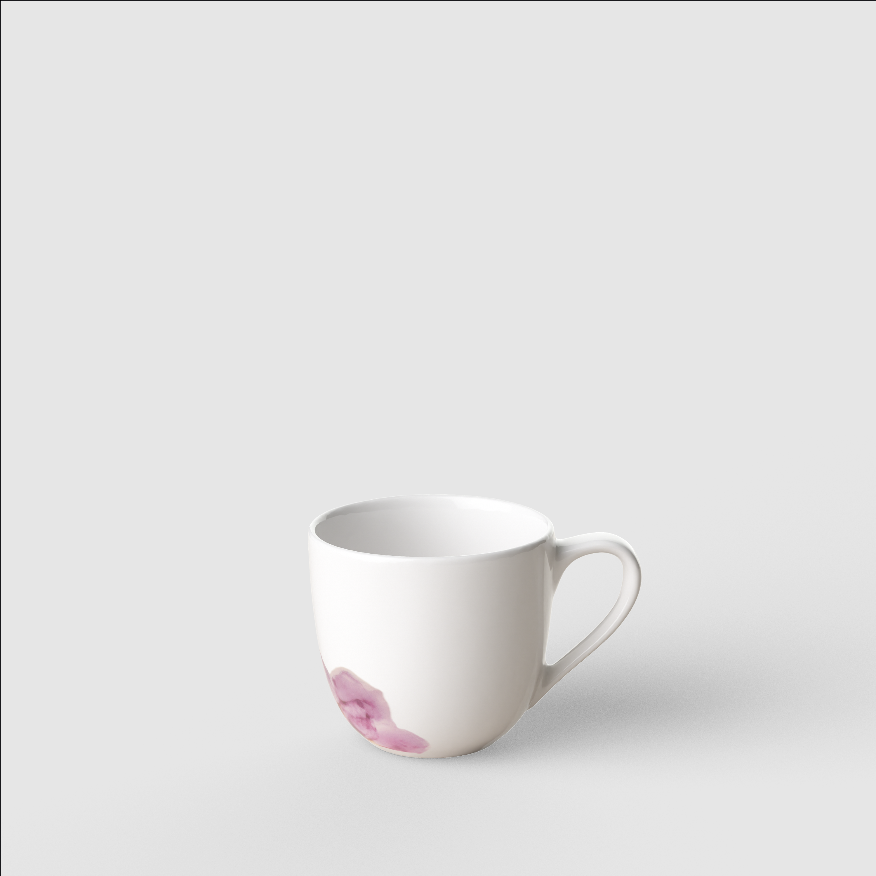 Rose Garden Espresso cup Pink, 2.4 oz, Premium Porcelain
